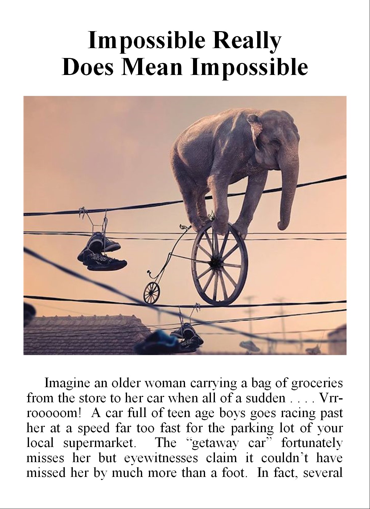 Image of tract: Impossible Really Does Mean Impossible